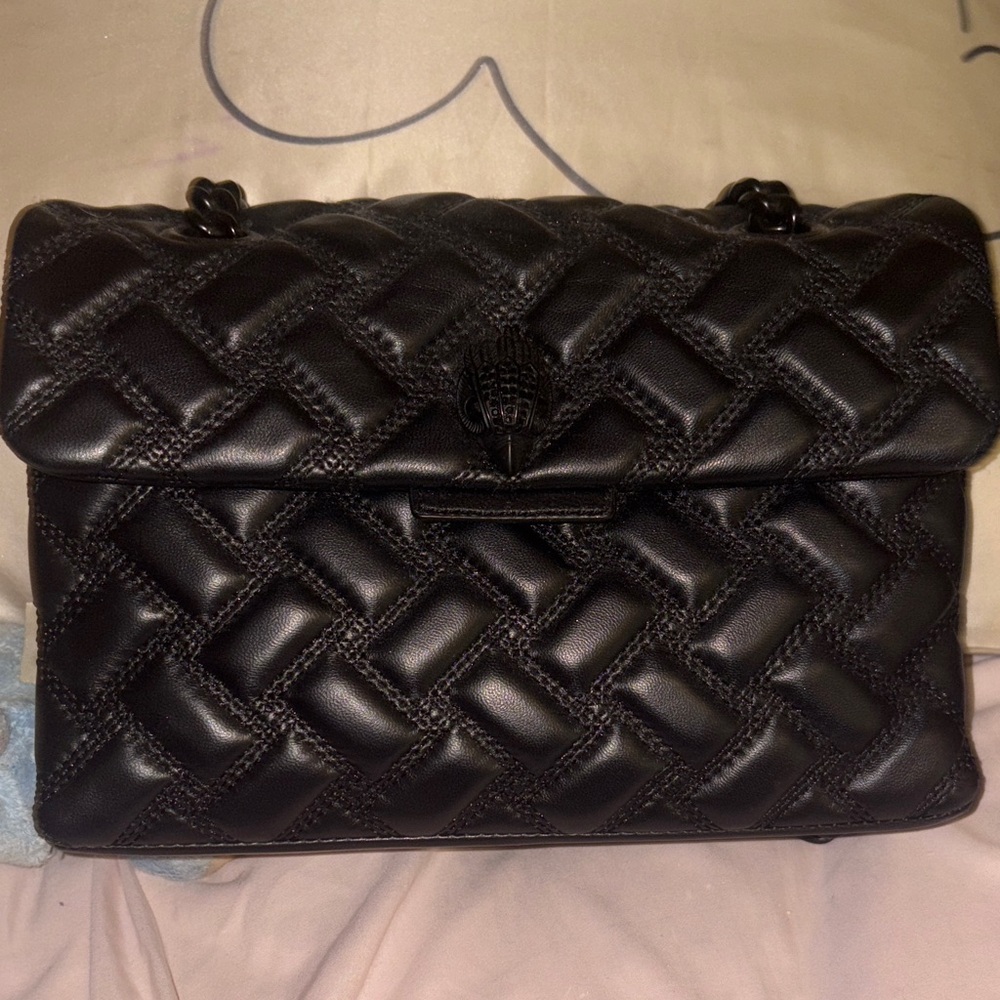Kurt Geiger Black Quilted Shoulder Bag